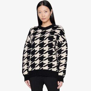 Anine Bing Cheyenne Sweater – Houndstooth – Size S (NWOT)